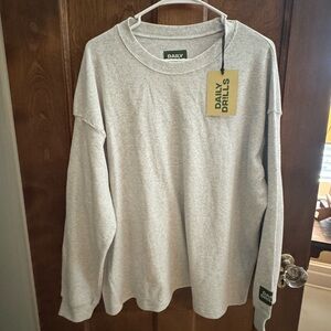 Daily Drills Gray Long Sleeve Tee